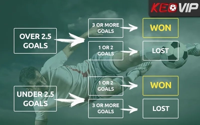 Người chơi cần dự đoán tổng số bàn thắng khi chơi kèo tài xỉu bóng đá
